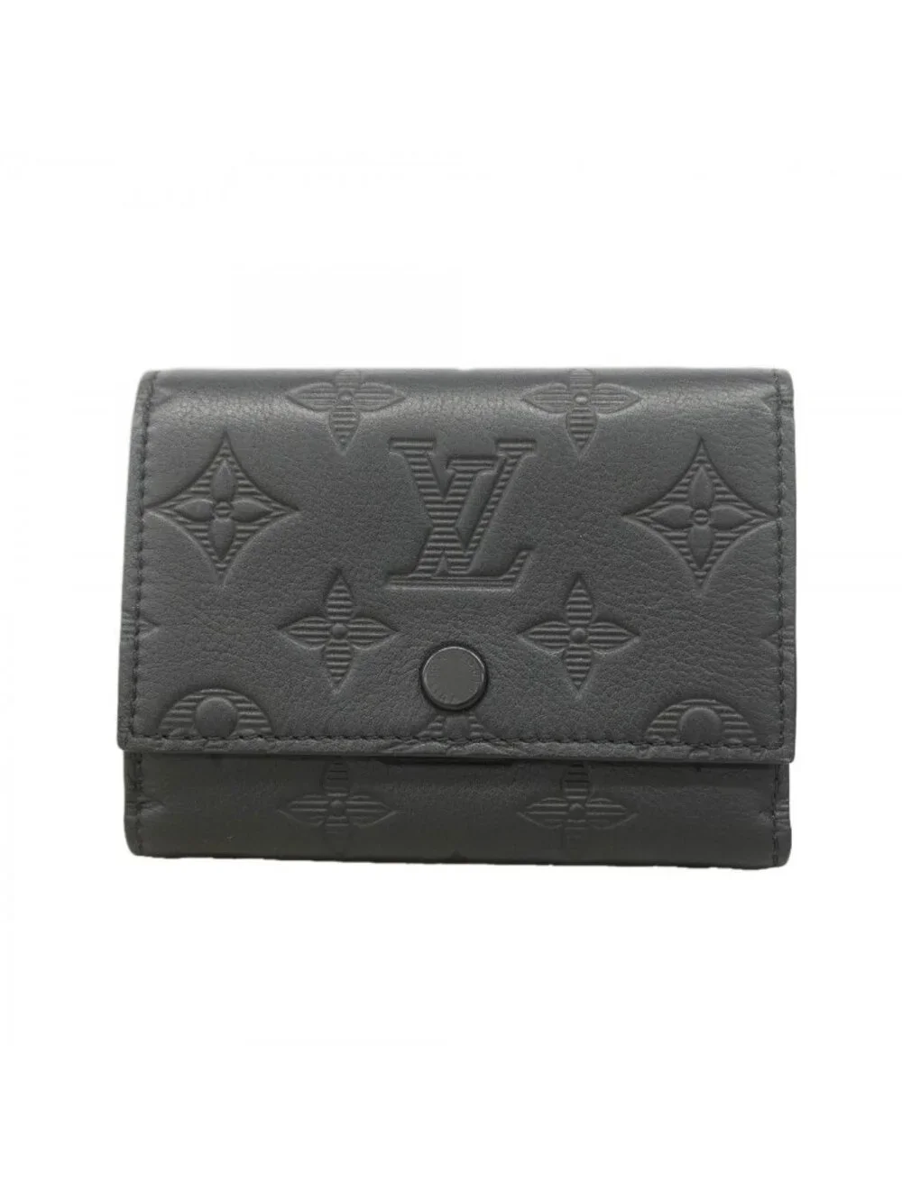 Louis Vuitton Trifold Wallet Monogram Shadow Victor Black